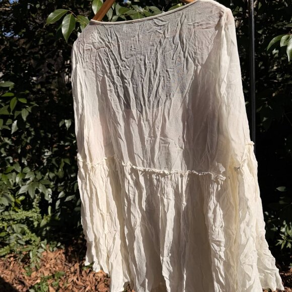 Boho Embroidered Tunic Top – Free Size/One Size - Picture 3 of 7
